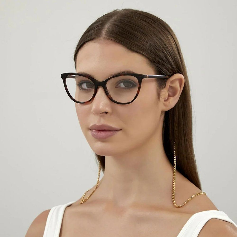 NEW Gucci GG1079O 001 Black Cat Eye Women Eyeglasses - Picture 13 of 14